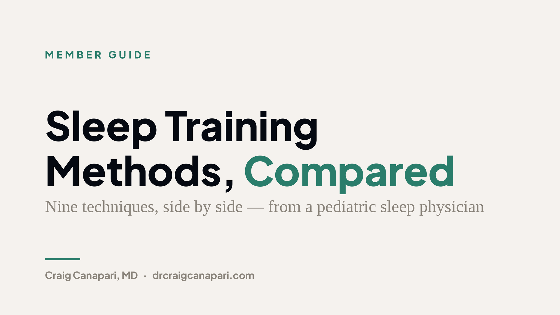 Sleep Training Techniques Compared: Which One Fits Your Child?