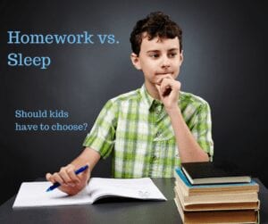 Should children have to choose between homework and sleep?