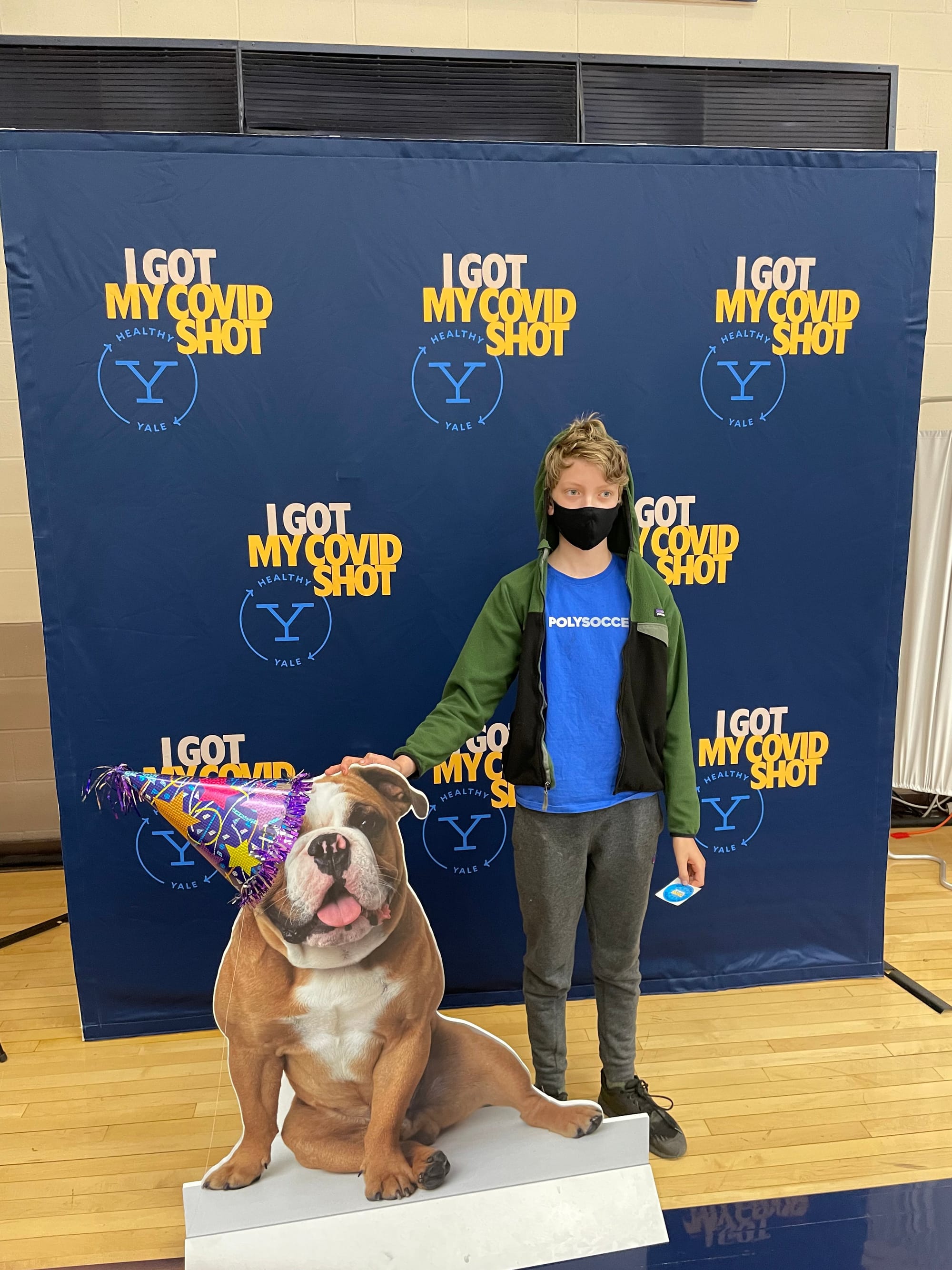 13 yo just got his Covid shot